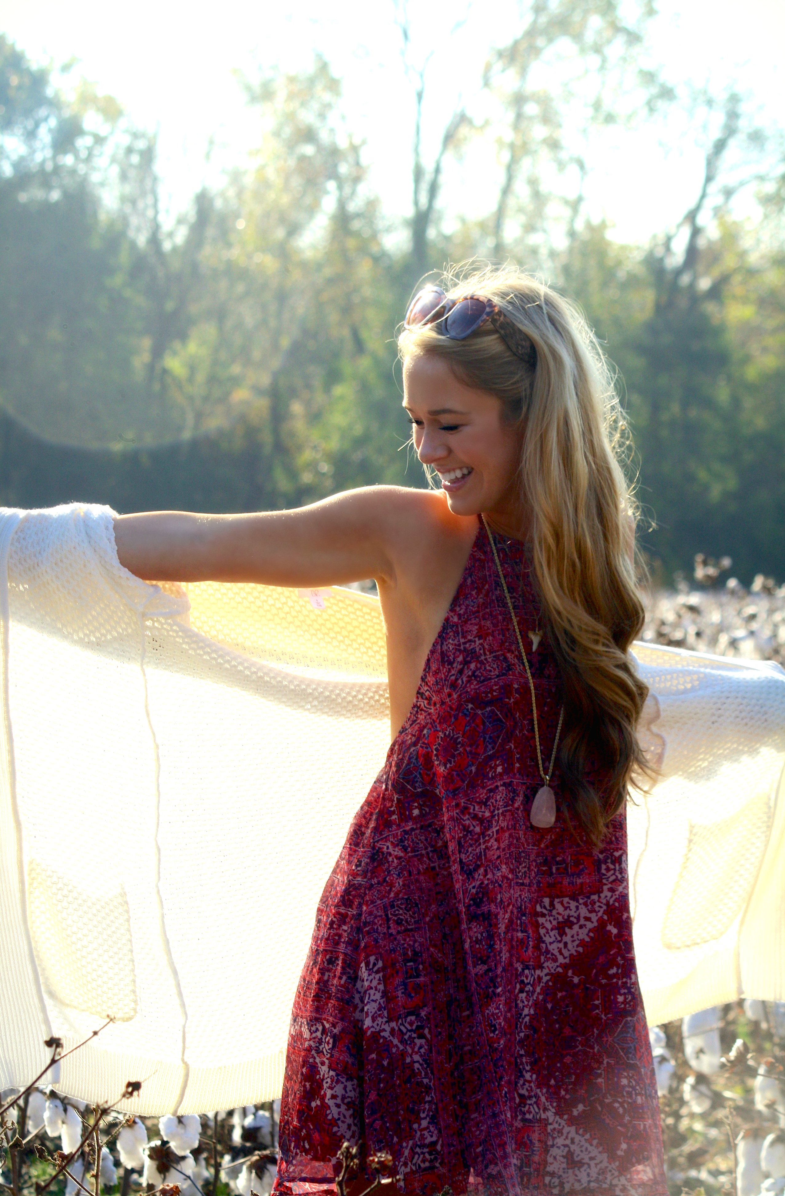 halter dress with cardigan