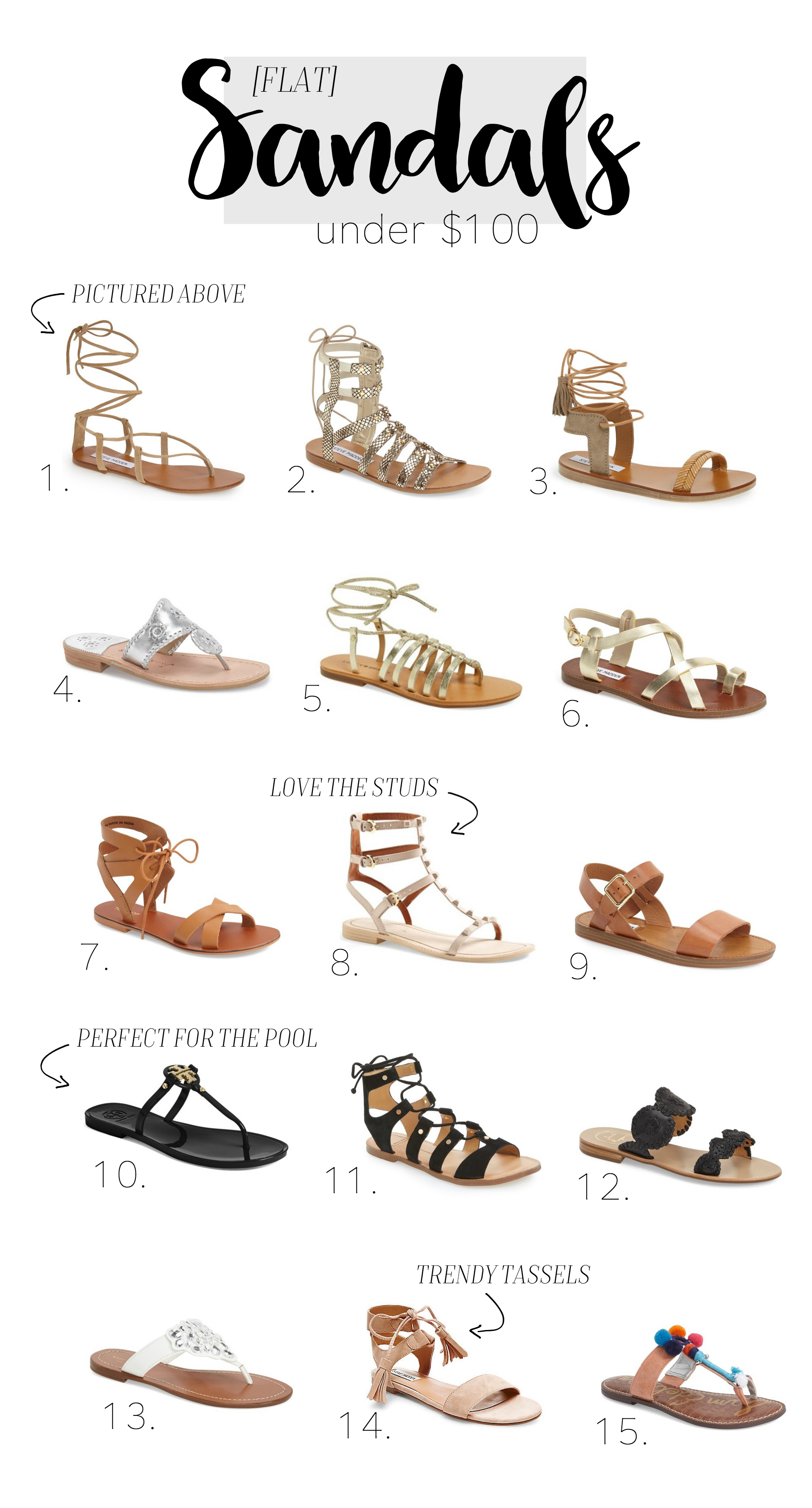 Flat Sandals [under $100] – Mackenzie Kendall